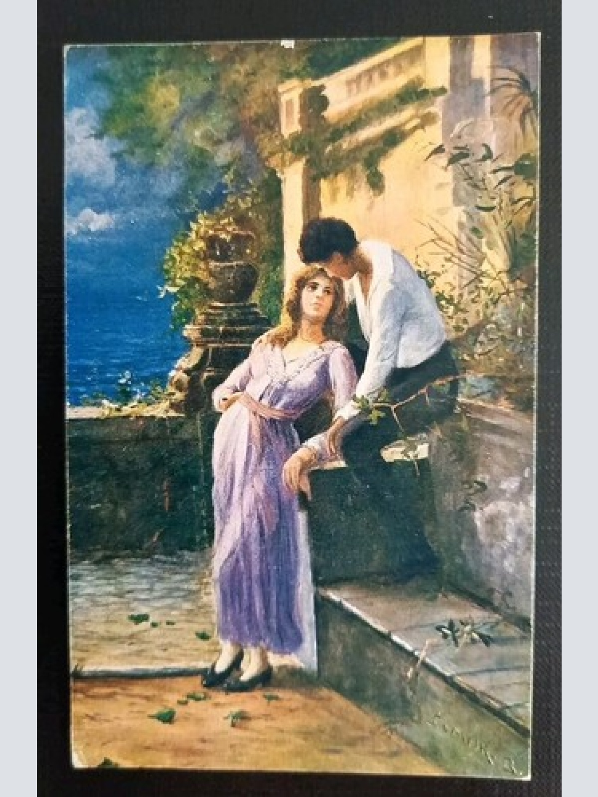 Künstlerkarte Liebesfrage 600509A Gr