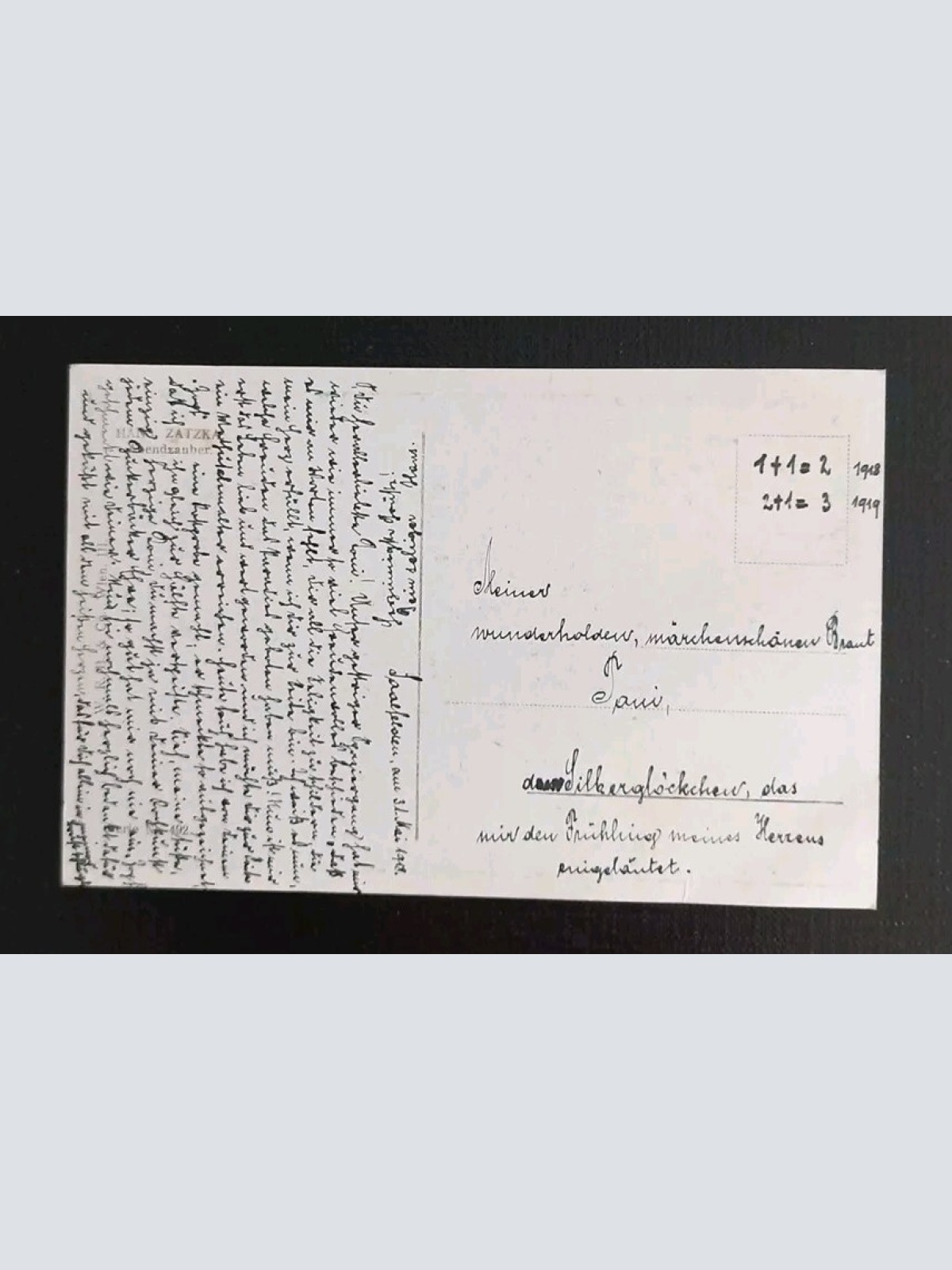 Künstlerkarte Hans Zatzka 600626A Gr