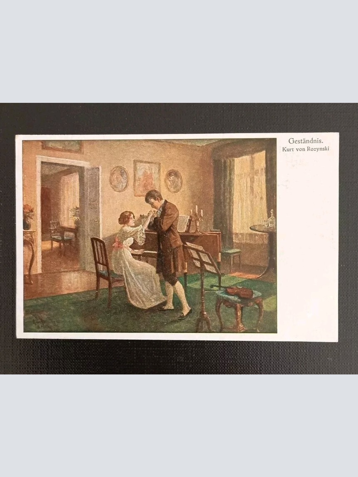 Kunstkarte Geständnis Kurt Von Rozynski 600562A Gr