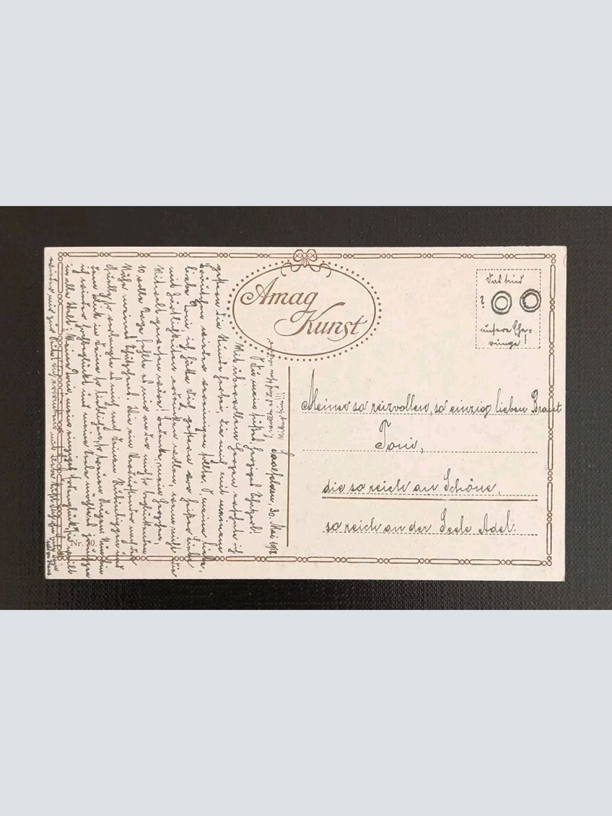 Kunstkarte Geständnis Kurt Von Rozynski 600562A Gr