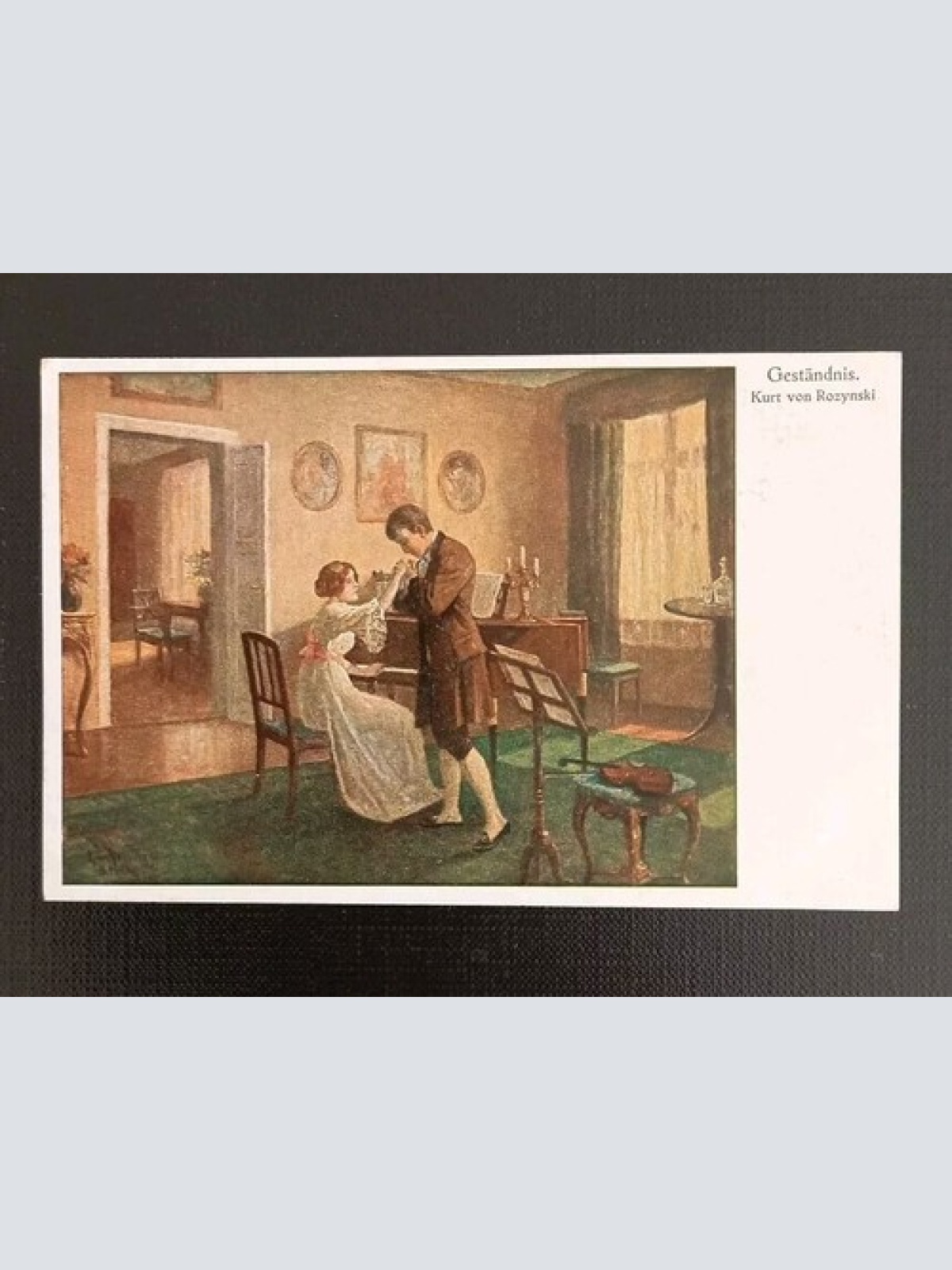 Kunstkarte Geständnis Kurt Von Rozynski 600562A Gr