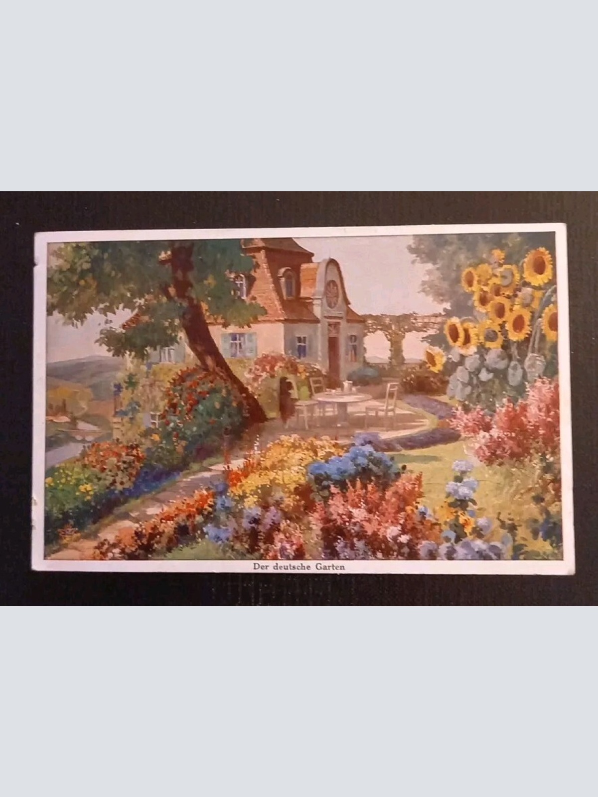 Künstlerkarte Der Deutsche Garten Mit Gartenhaus 600603A Gr