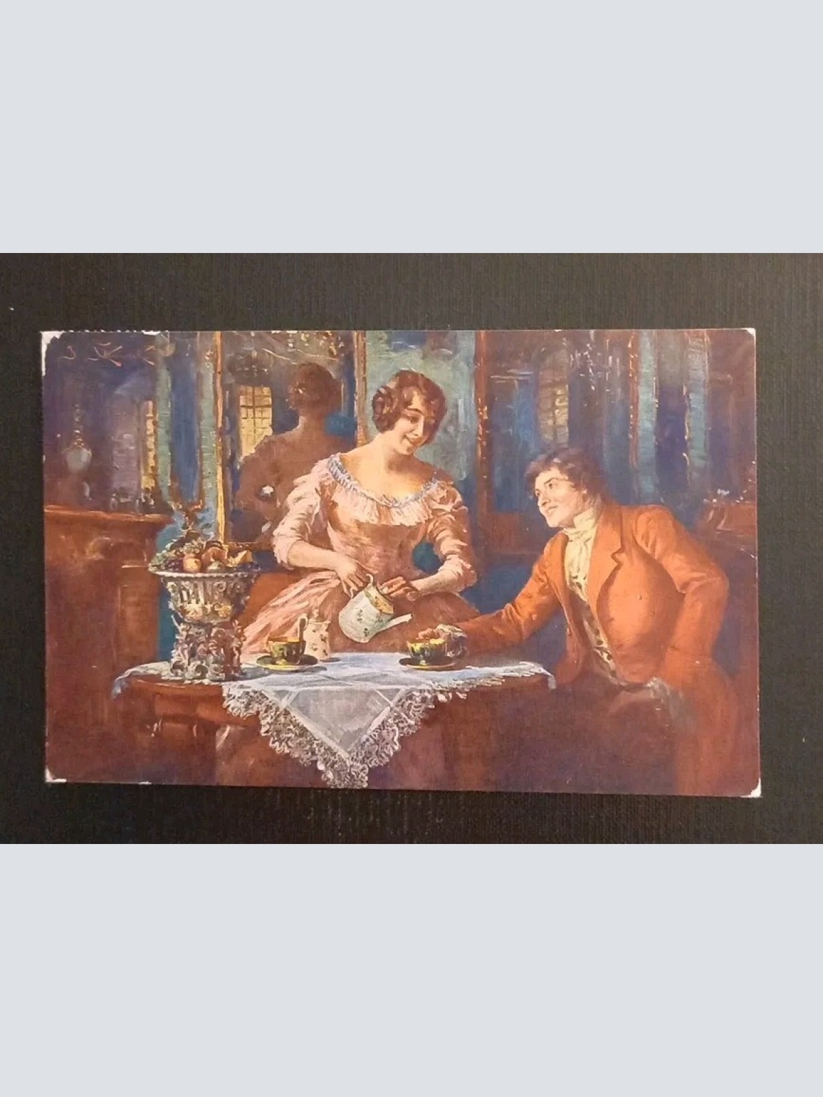 Künstlerkarte Frühstück 600613A Gr