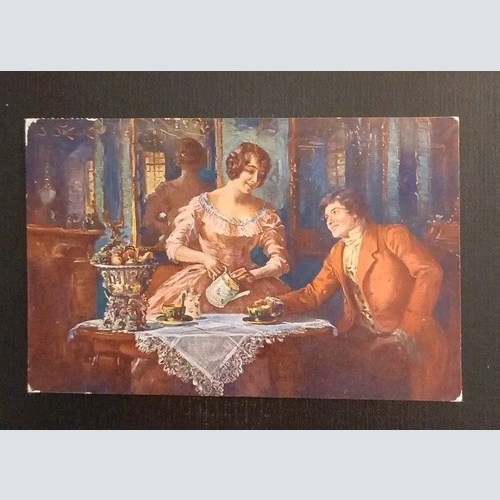 Künstlerkarte Frühstück 600613A Gr