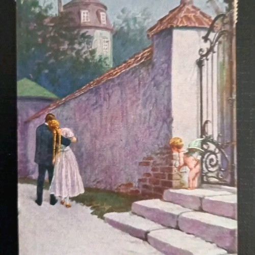 Künstlerkarte Berger Ins Herz Getroffen 600561A Gr