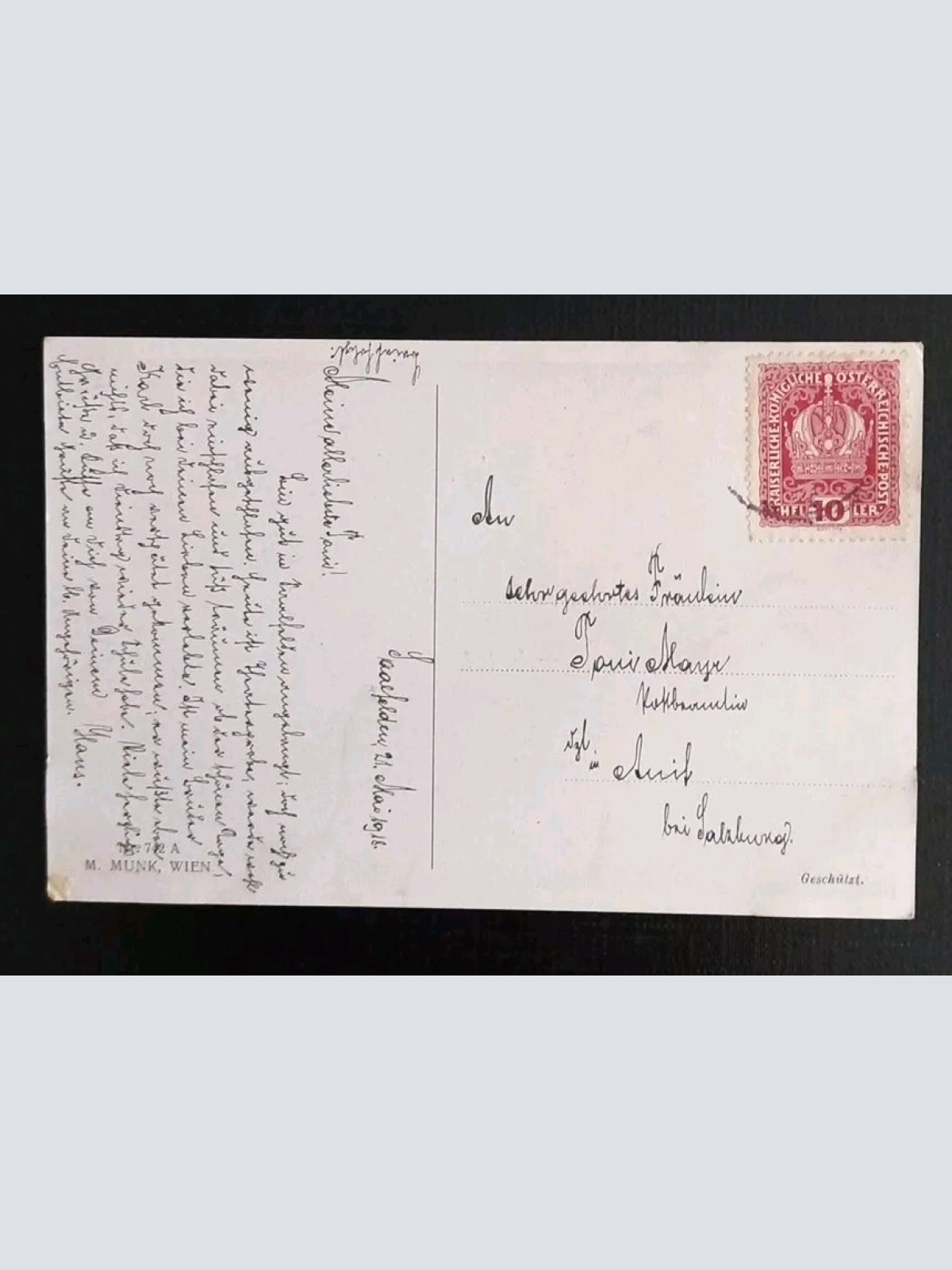 Künstlerkarte Der Letzte Walzer 600567A Gr