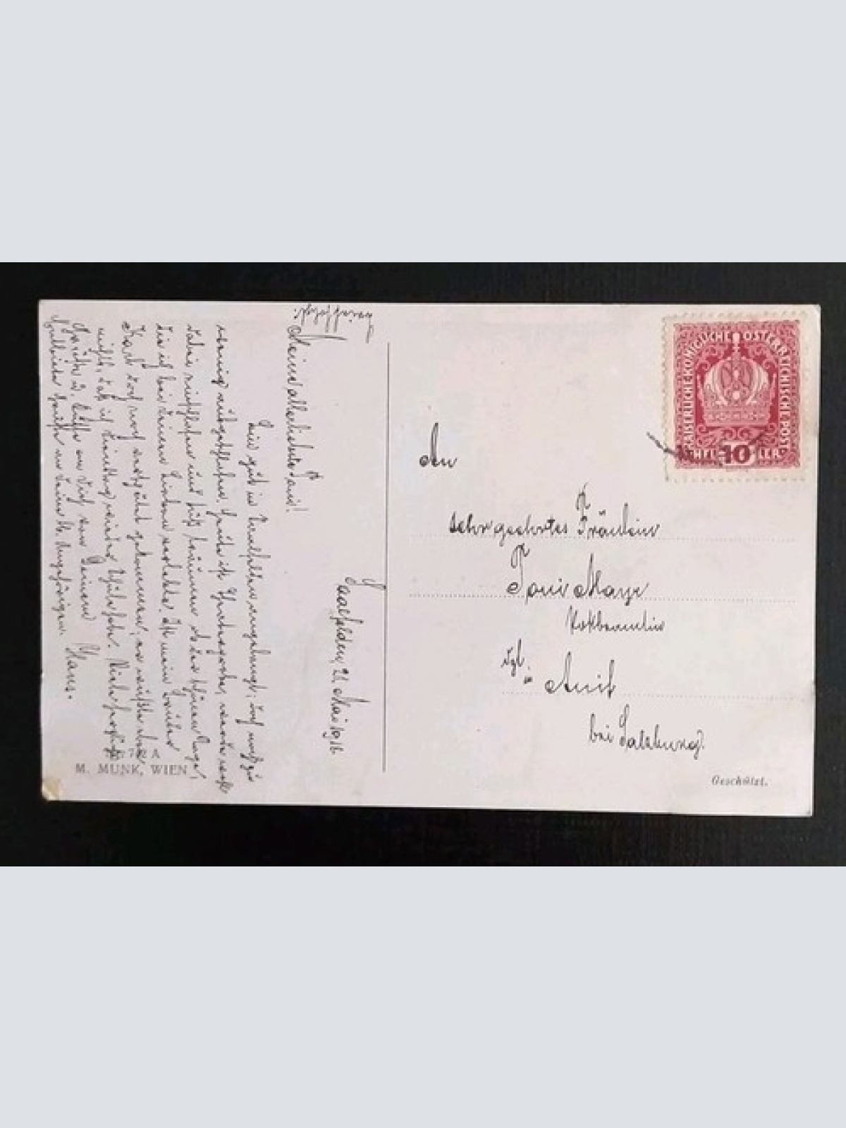 Künstlerkarte Der Letzte Walzer 600567A Gr