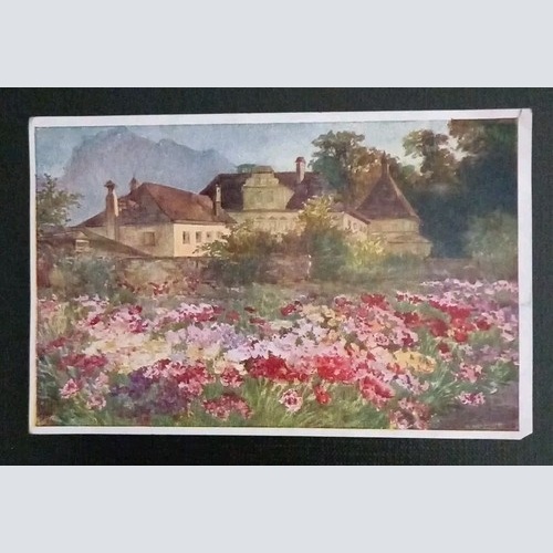 Künstlerkarte Das Nelkenfeld 600601A Gr