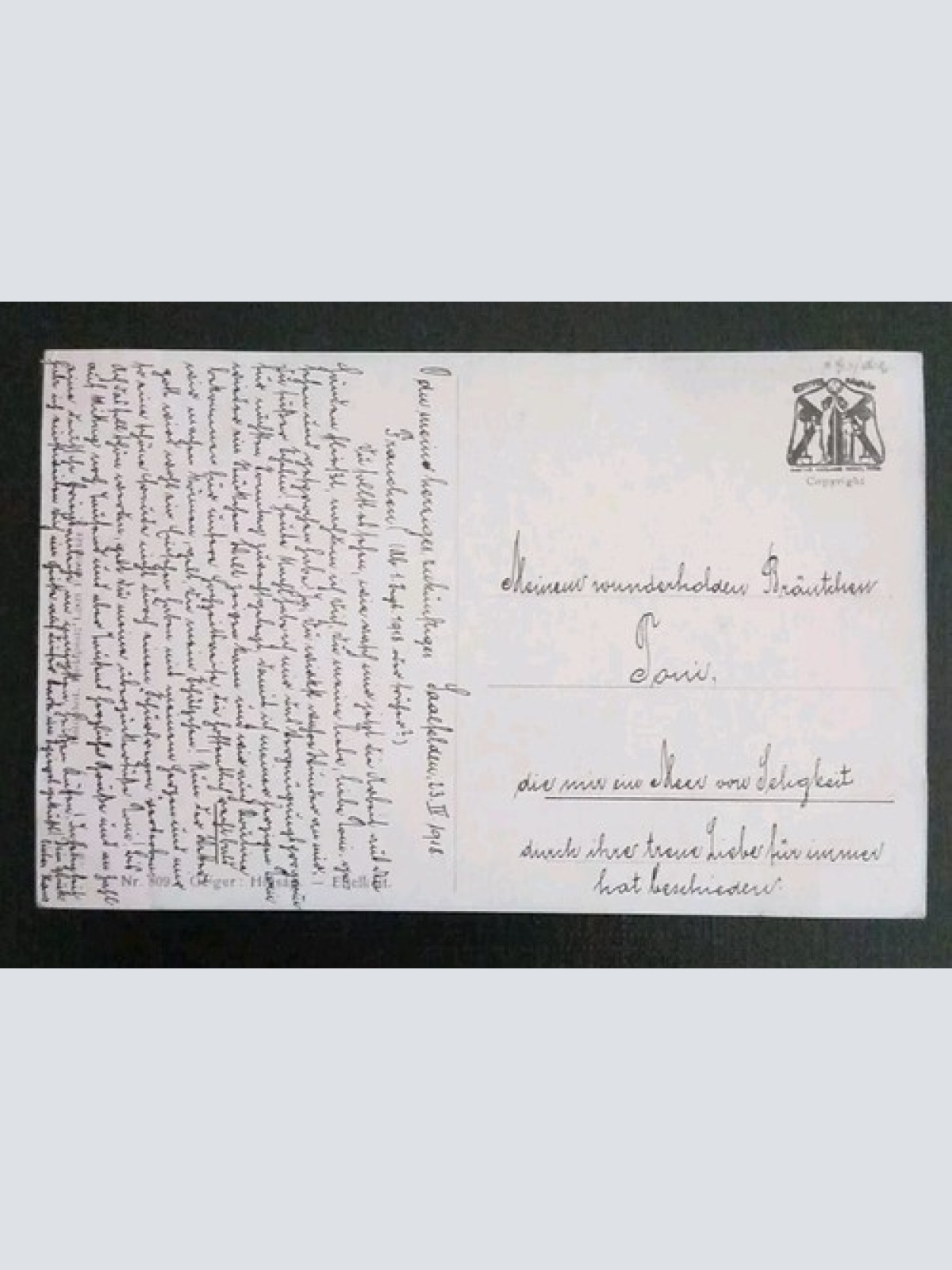 Künstlerkarte Geiger Eitelkeit 600606A Gr