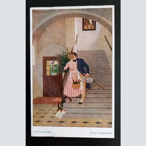 Künstlerkarte J.Wischniowsky So Im Vorbeigehen 600621A Gr