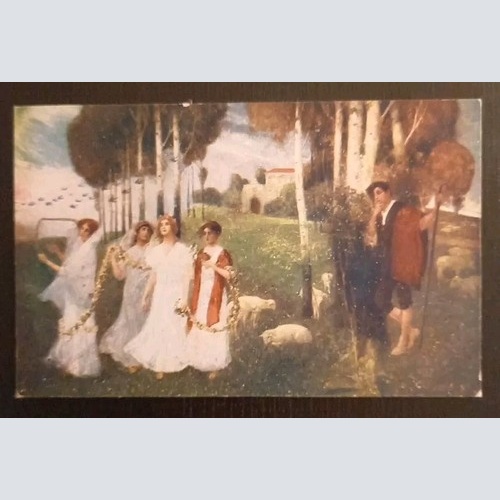 Künstlerkarte E.Weith Wenn Die Schwalben Heimwärts Ziehen 600602A Gr