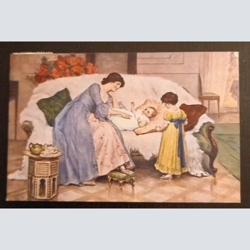 Künstlerkarte Junge Mutter 600578A Gr