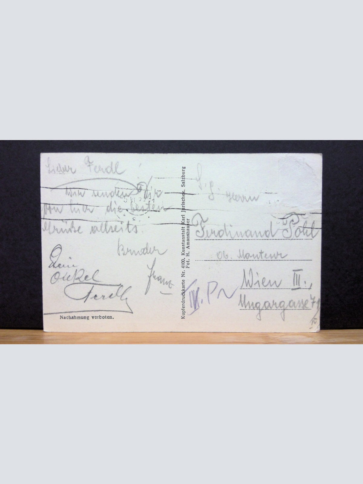 Cafe Glockenspiel am Mozartplatz Salzburg JW 650418 C