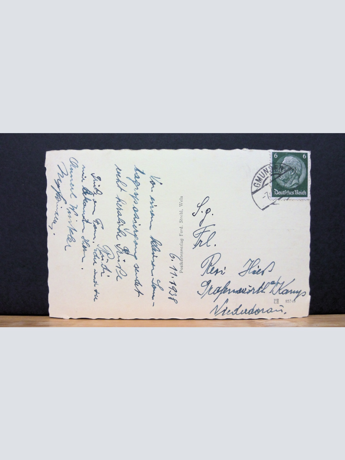 unbekannter See Postkartenverlag Ferd. Strehl Wels JW 650192 C