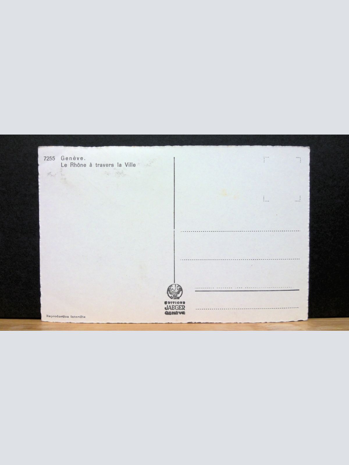 Genf Geneve Le Rhone a travers la Ville JW 650208 C