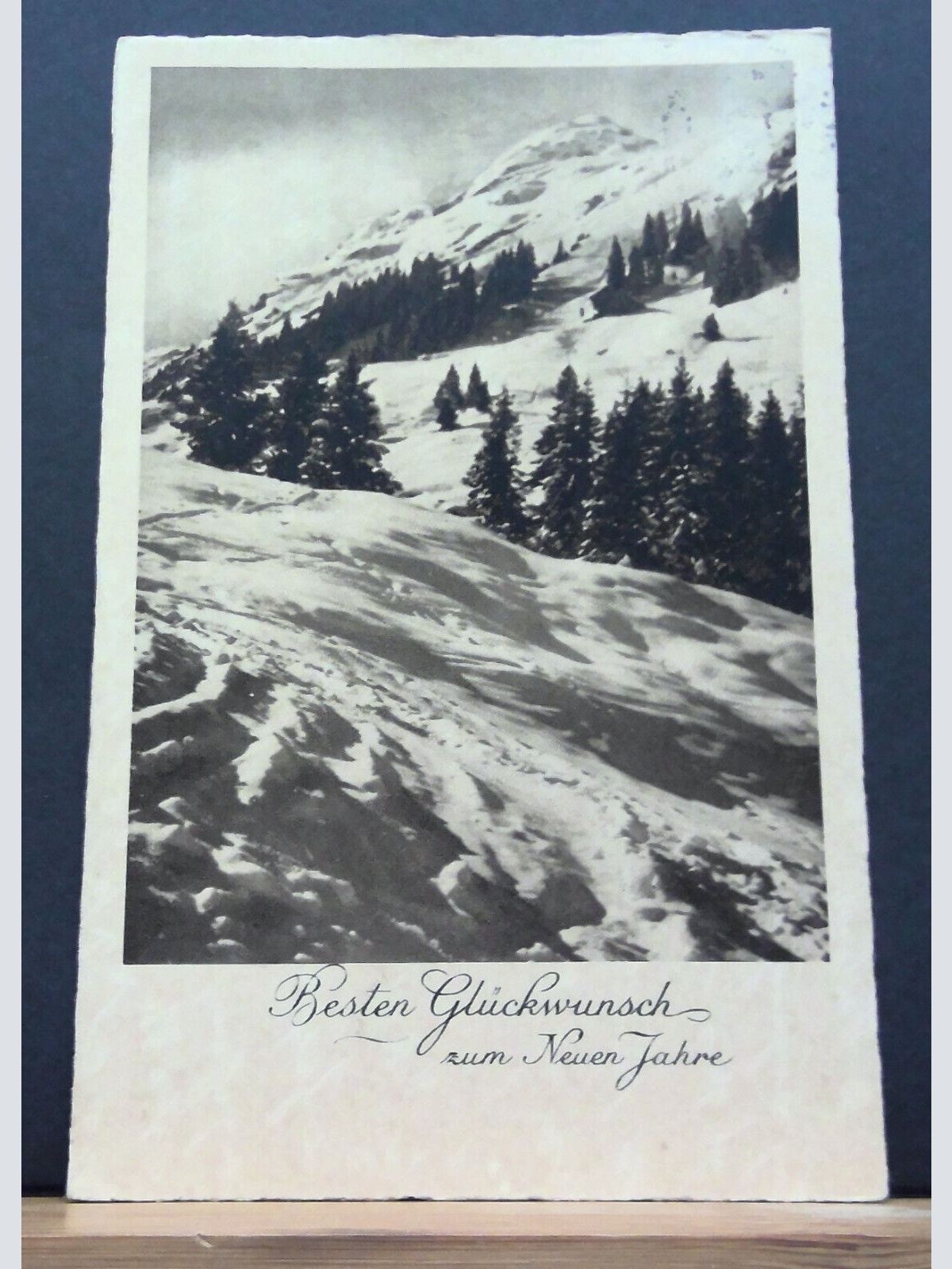 Beste Glückwünsche zum Neuen Jahr Schnee Berge JW 650201 C