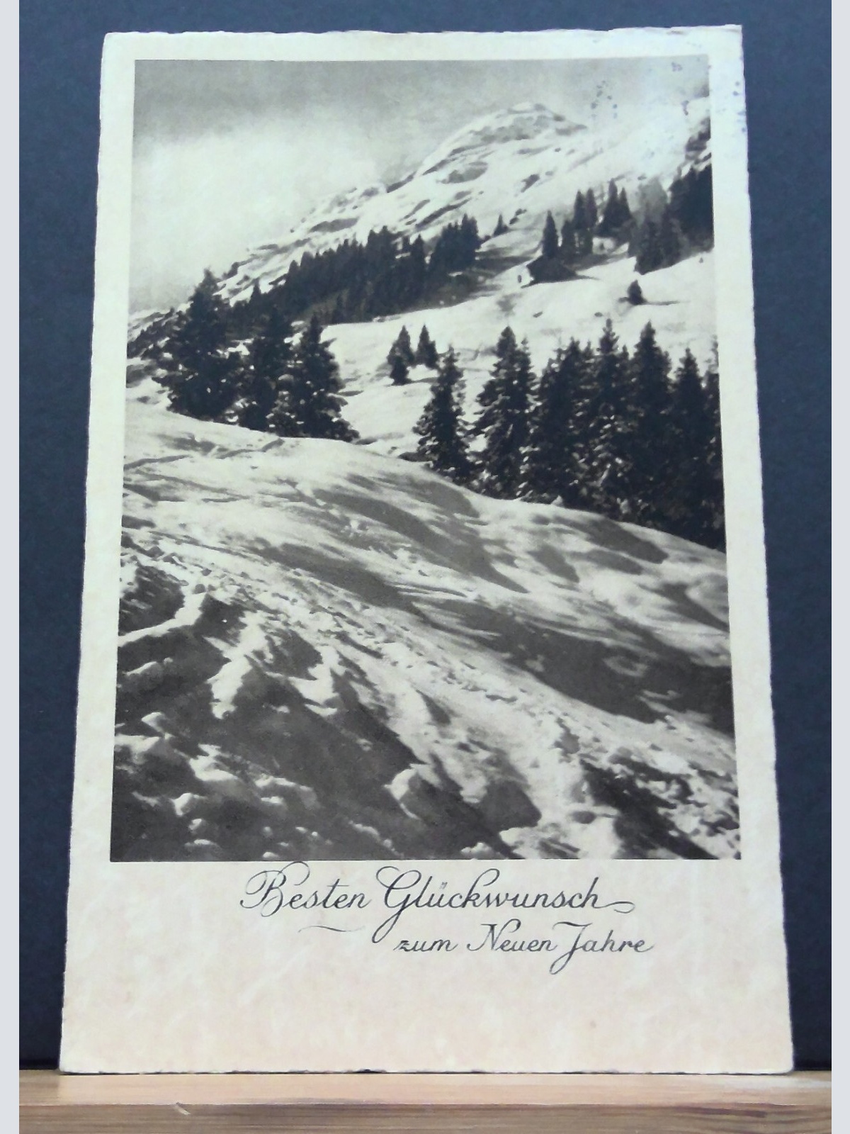 Beste Glückwünsche zum Neuen Jahr Schnee Berge JW 650201 C