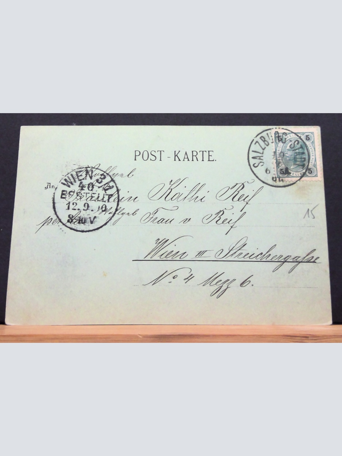 Salzburg Residenzplatz Mondscheinkarte Gemälde JW 650110 C