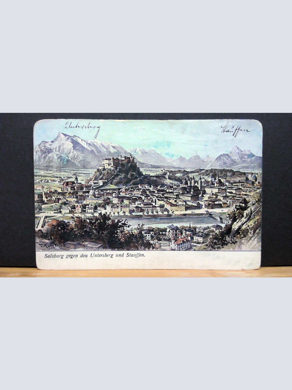 Salzburg gegen den Untersberg und Stauffen Gemälde JW 650109 C