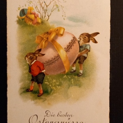 Ostergrüsse 3 Eier 3 Hasen 8234 H