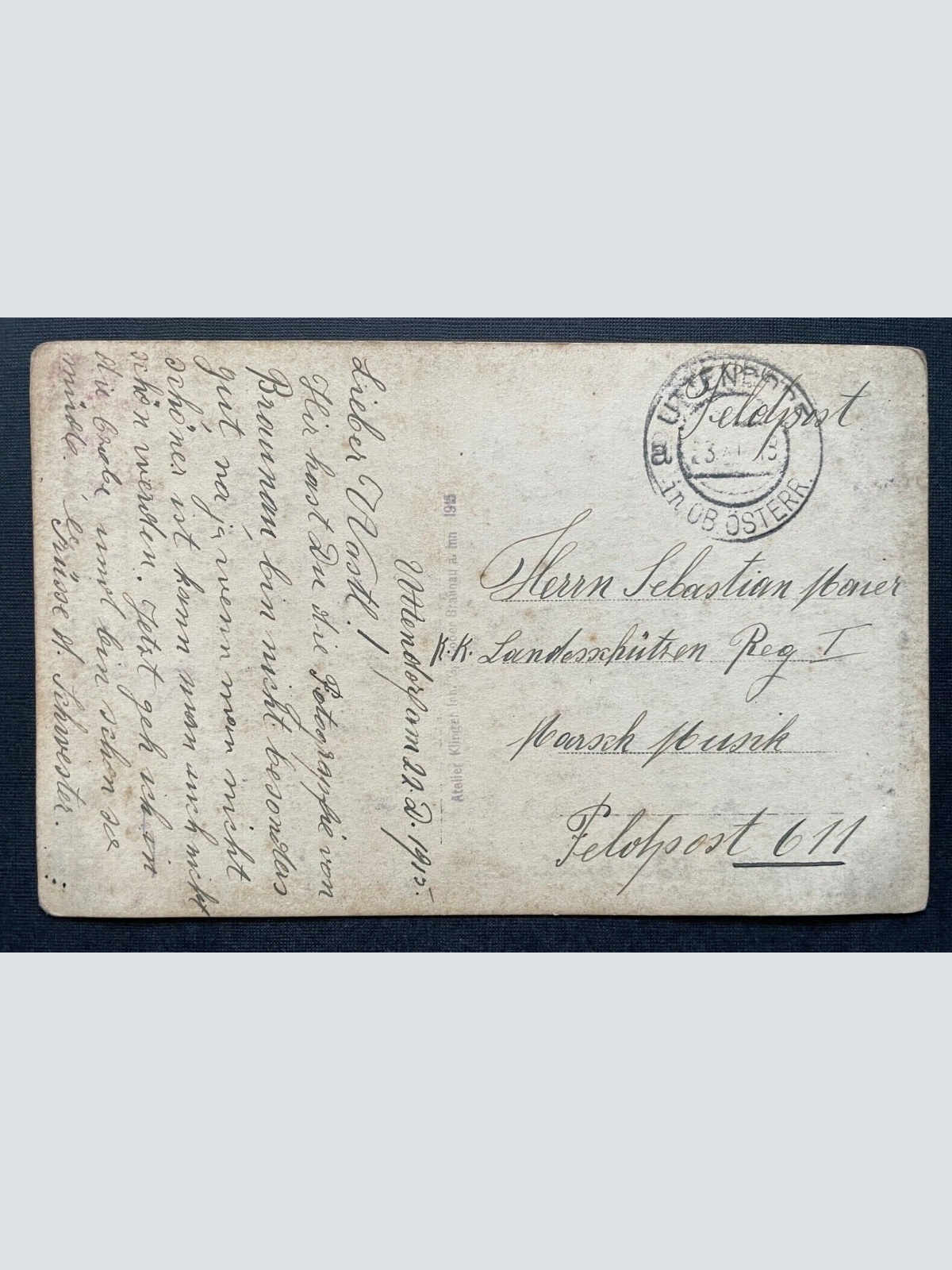 Porträt Frau Kleid Bluse Tracht Zopf Klinger Braunau Oberösterreich 400268 TH A