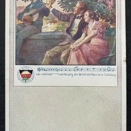 Deutscher Schulverein Wer nicht liebt Noten Mann Frau Paar Musiker 400300 TH
