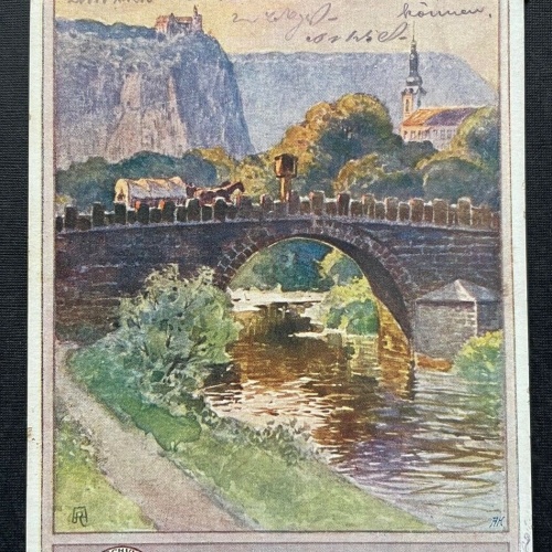 Deutscher Schulverein Schäferwand Berg Děčín Tetschen Stadt Tschechien 400277 TH