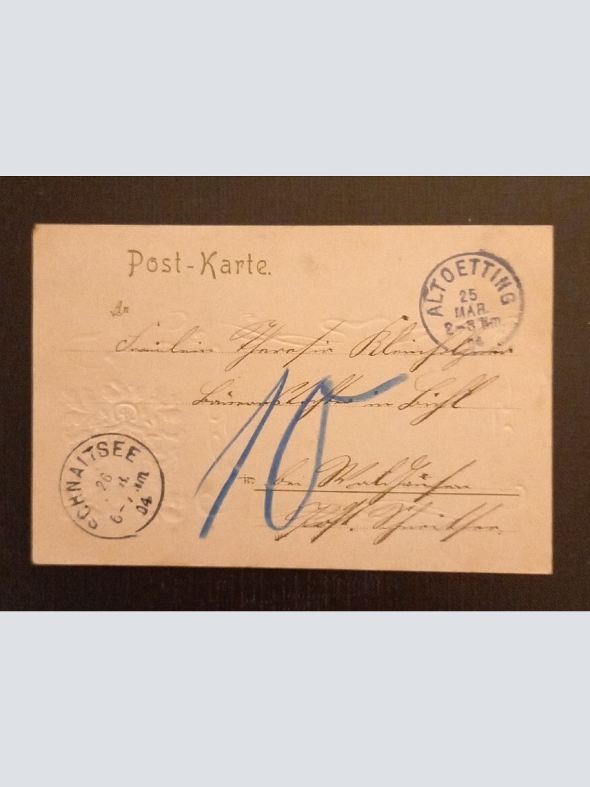 Prägekarte Altötting 165488 H