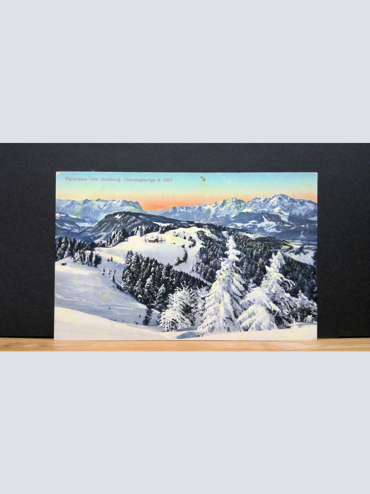 Panorama vom Gaisberg Tennengebirge  & Göll Gemälde JW 650335 C