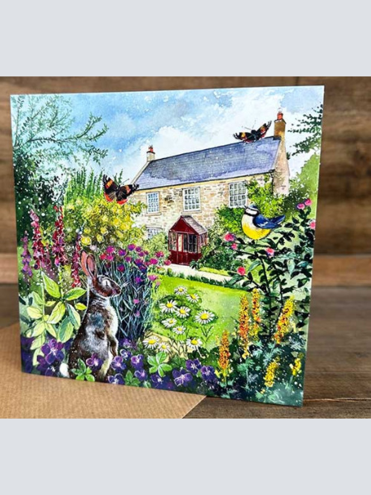 Alex Clark Sommerhaus mit Tieren_Summer Cottage 140x140 mm incl. Umschlag  0034