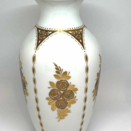 Hutschenreuther Vase Blumen Golddekor Blumen 22,5 50024