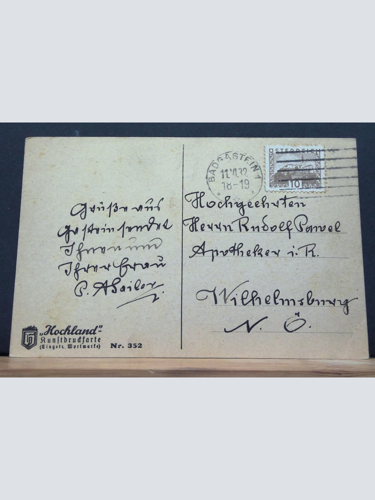 Badgastein Wasserfälle Hotels JW 650288 C