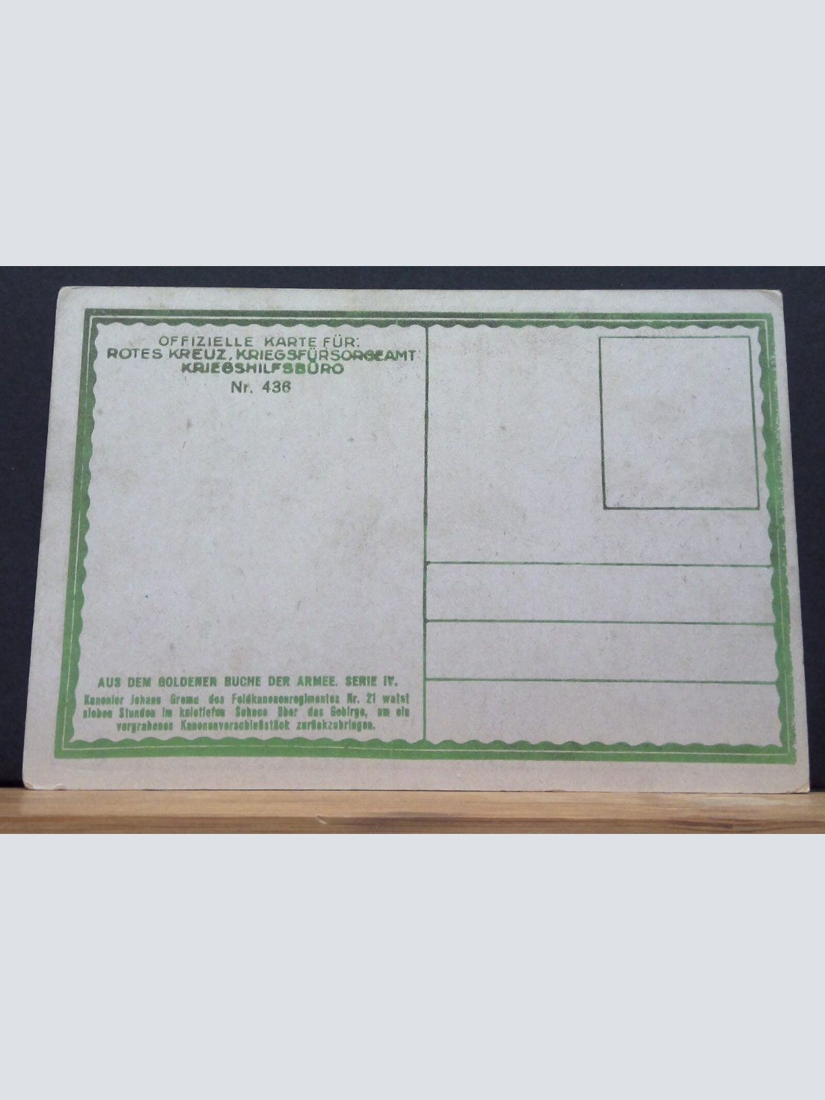 Soldat Winter Rotes Kreuz Nr. 436 Gemälde JW 650319 C