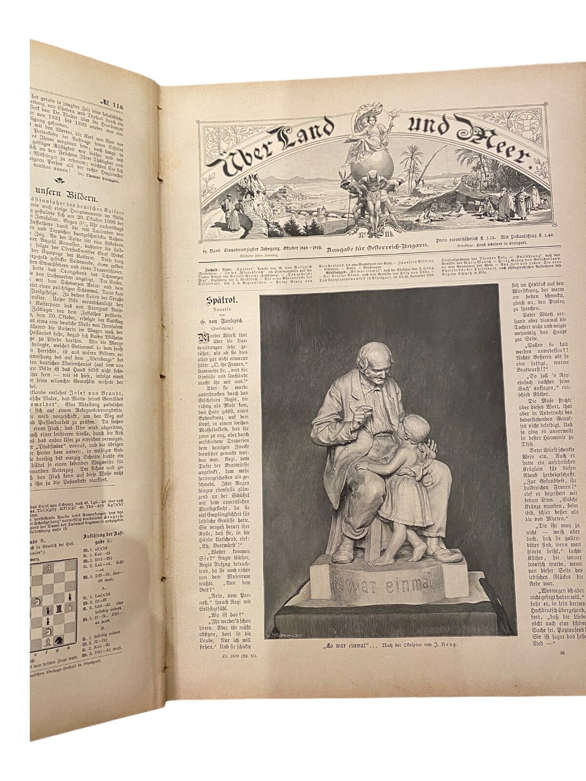 1350 ÜBER LAND UND MEER Illustrierte Zeitung HC + Inhaltsverzeichnis