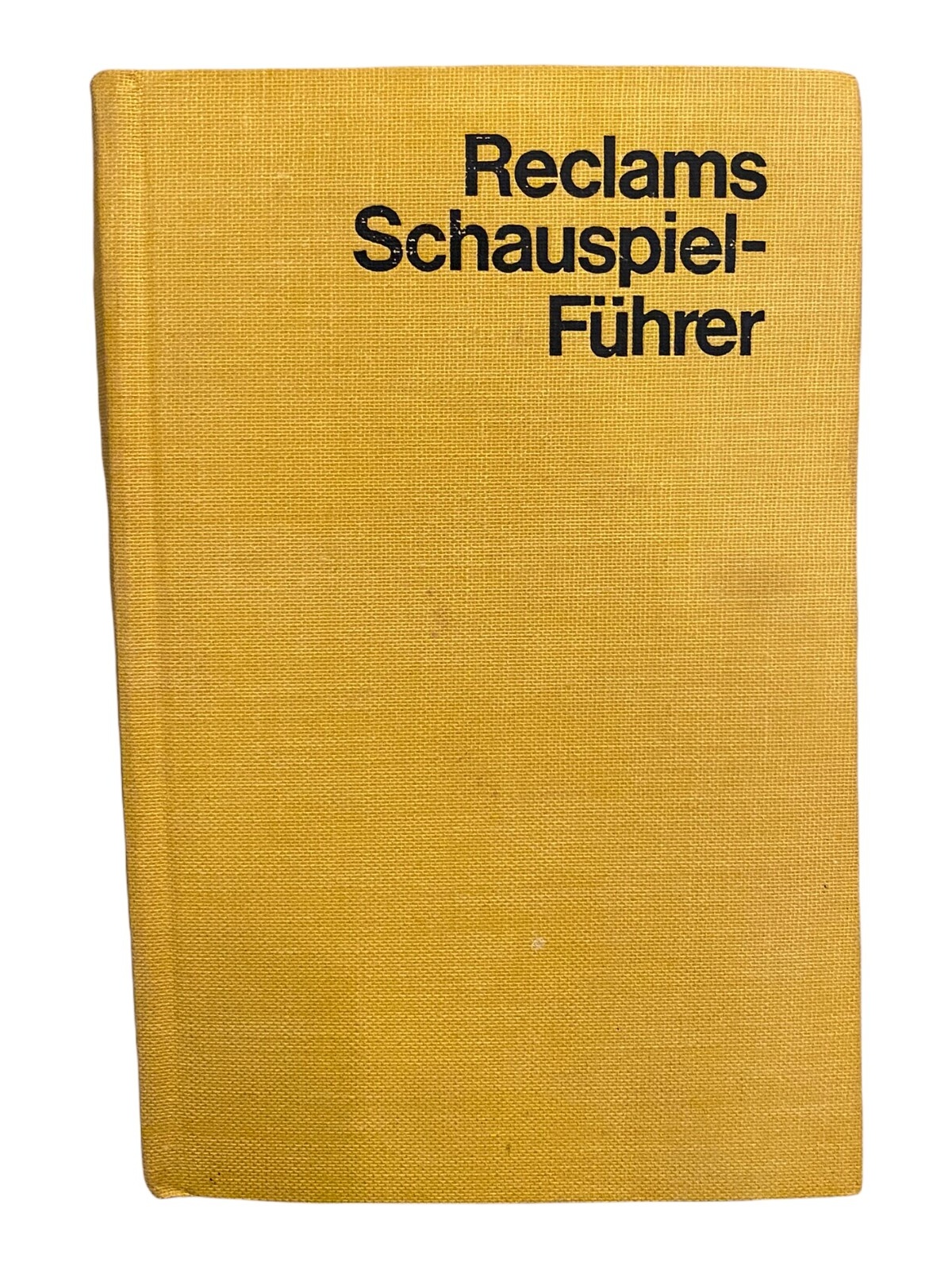 1810 RECLAMS SCHAUSPIELFÜHRER (SCHAUSPIEL-FÜHRER) HC +Abb