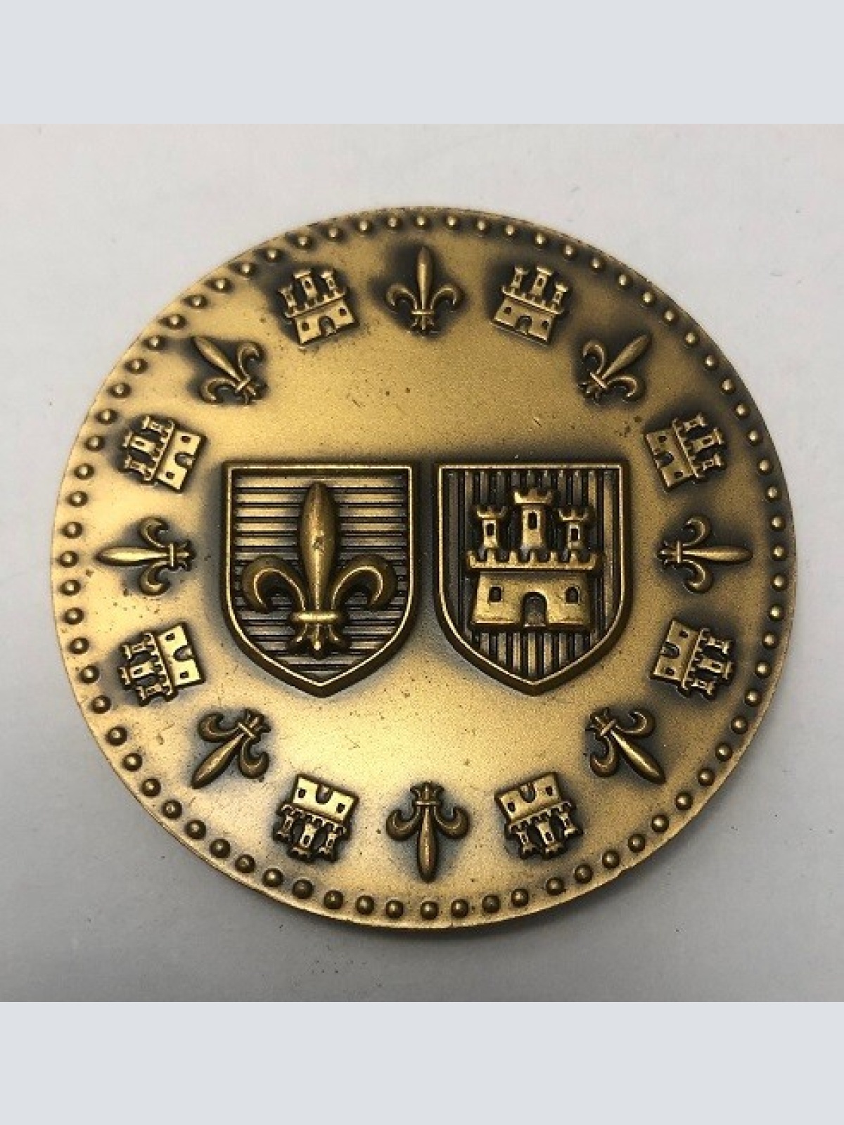 Conseil General de la vendee Utrique Fidelis Bronze Frankreich 5 x 5 cm 31317