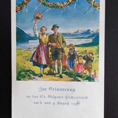 Flugpost St.Gilgen Hochzeit Österreich 165310 G
