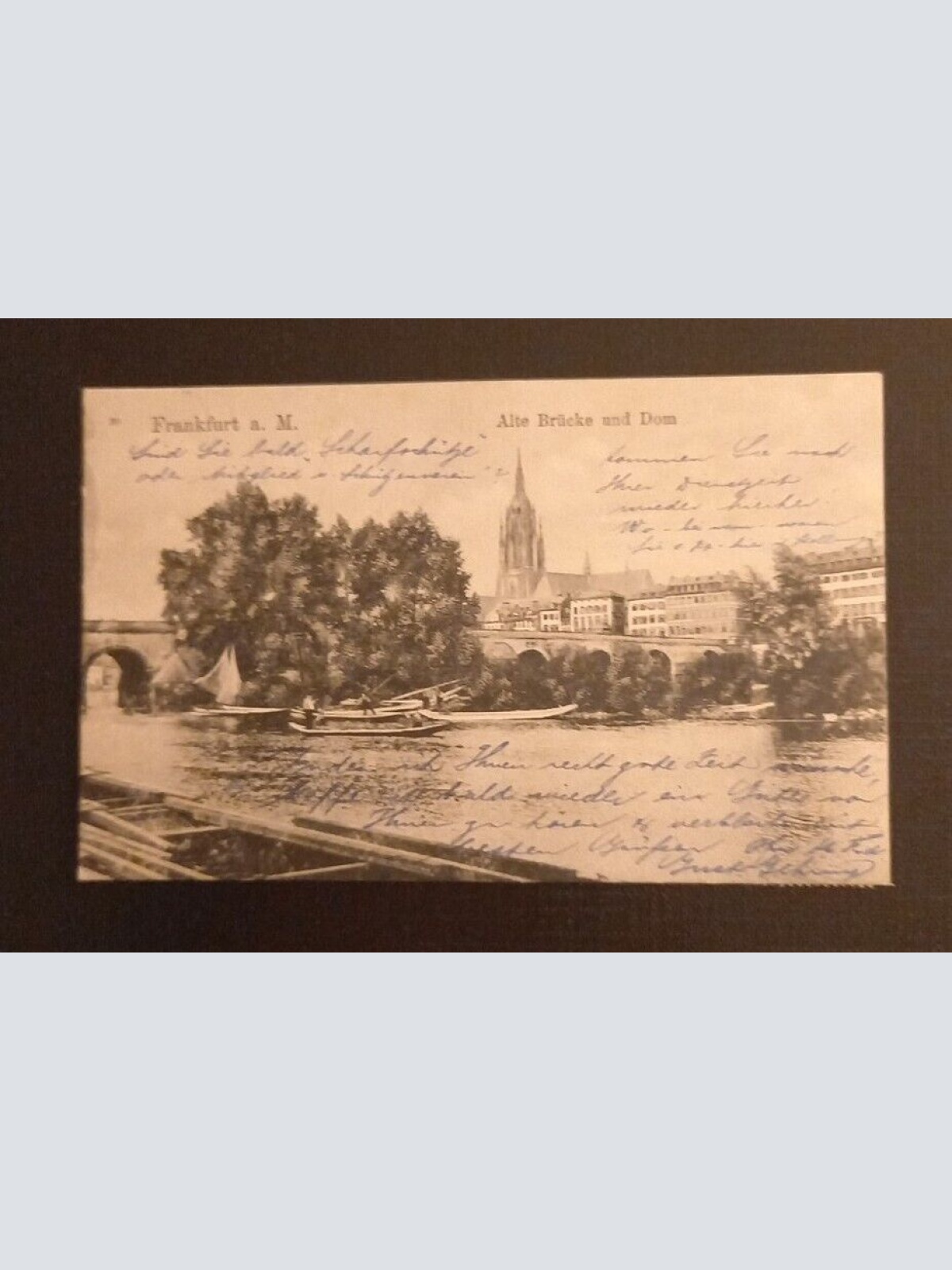 Frankfurt A.M. Alte Brücke Und Dom 165503 H