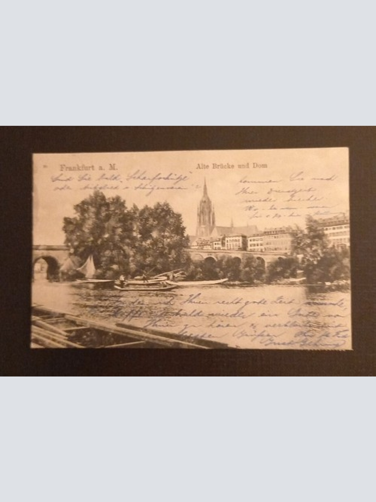 Frankfurt A.M. Alte Brücke Und Dom 165503 H