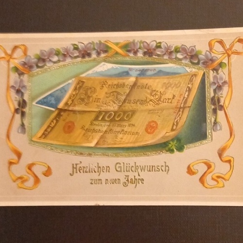 Glückwunschkarte Banknote 165498 H