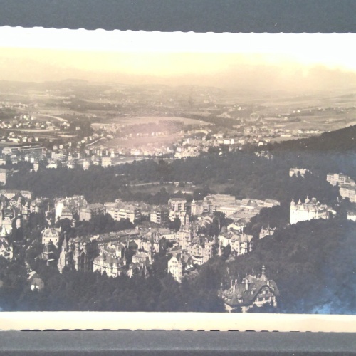 Weltbad Karlsbad Blick von er Freundschaftshöhe JW 500181 C