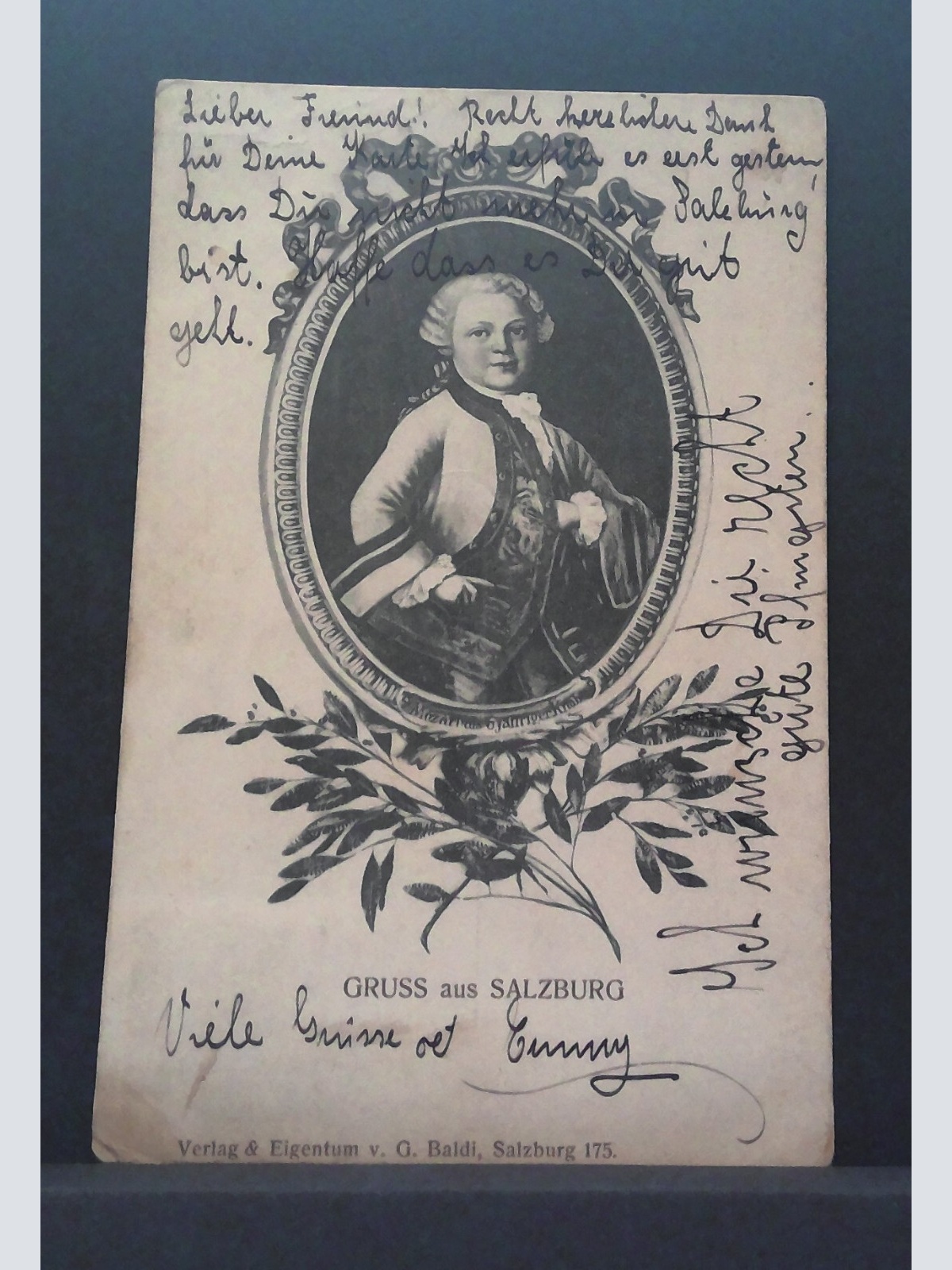 Gruss aus Salzburg Porträt Mozart als 6jähriger Gemälde JW 800100 C