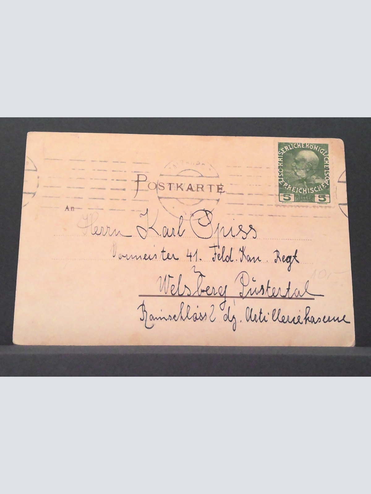 Gruss aus Salzburg Porträt Mozart als 6jähriger Gemälde JW 800100 C