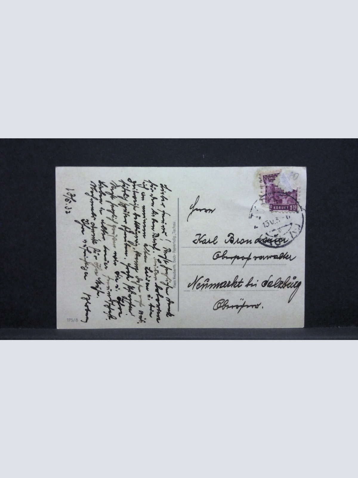 Tachau Kirche Ansichtskarte 0107 jw J