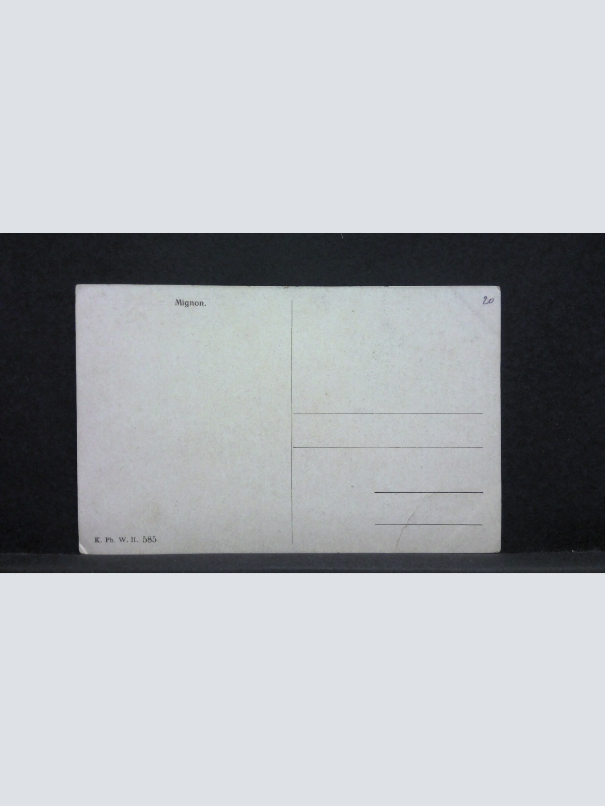 Mignon Gemälde Künstlerkarte 410796 jw J