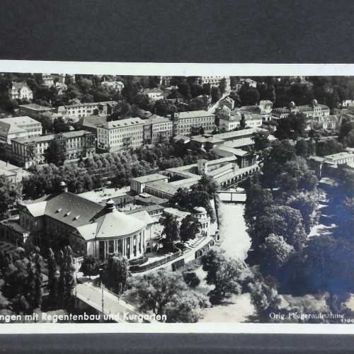 Bad Kissingen mit Regentenbau und Kurgarten Fliegeraufnahme 82035 jw J