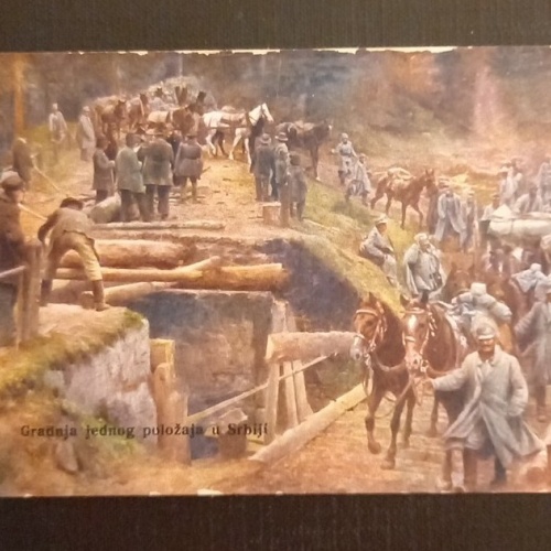 Weltkrieg Bau Einer Stellung In Serbien 165295 G