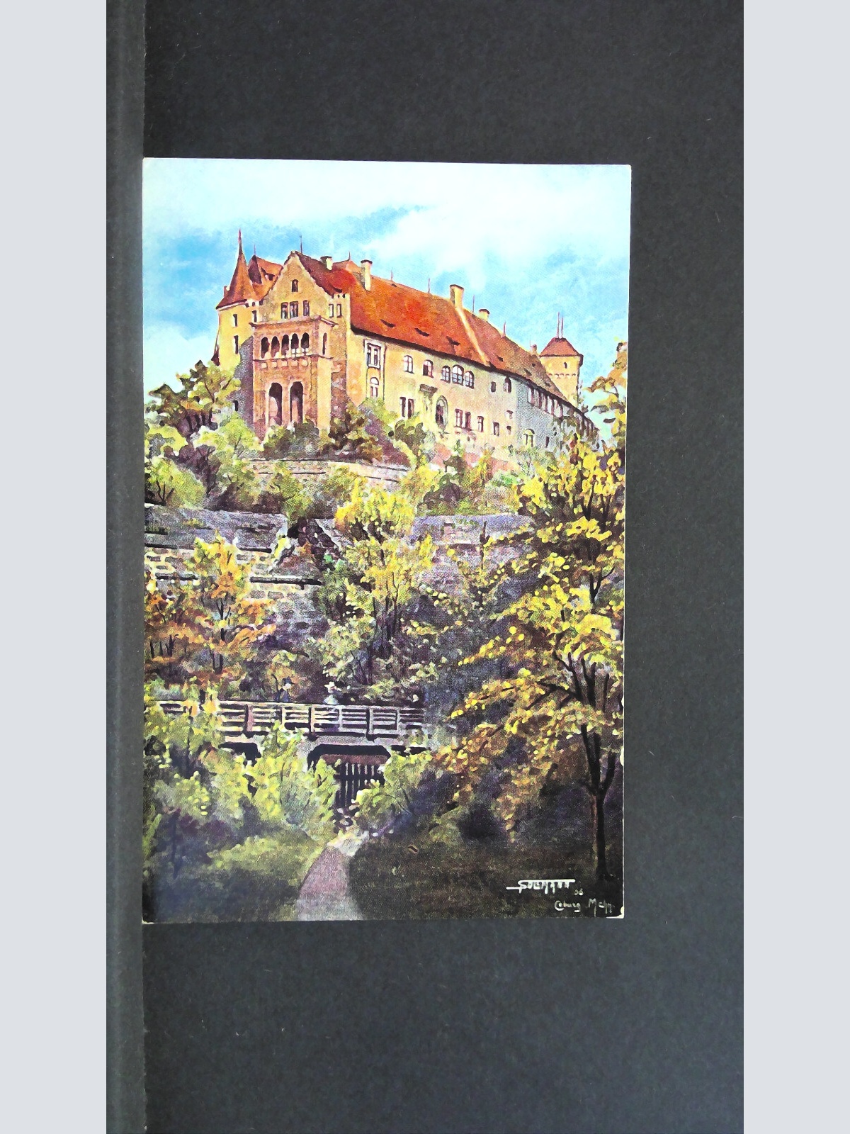 Nürnberg Burg von Westen Gemälde 727 jw J