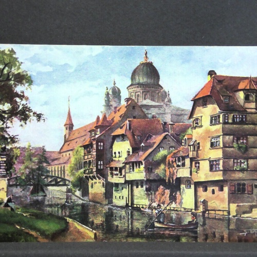 Nürnberg Insel Schütt Gemälde 723 jw J
