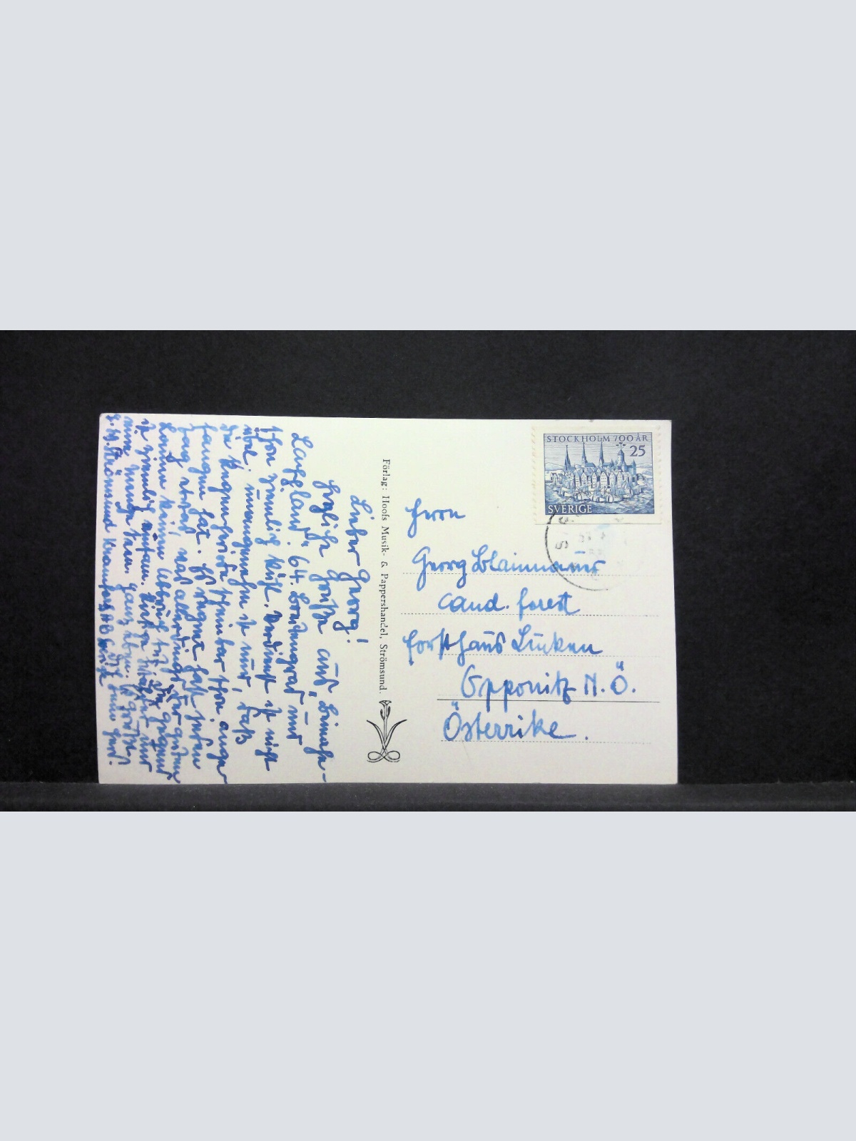 Flygfoto över Strömsund Schweden 400520 jw J